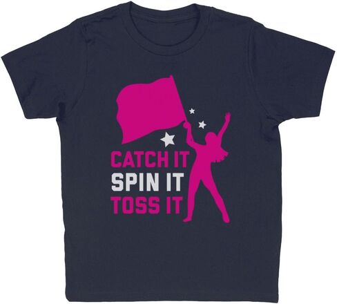 Catch it. Spin it. Toss it. Color Guard Kids T-Shirt Youth in Saudi Arabia