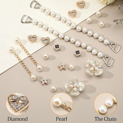 20pcs سحر أحذية Bling للنساء والبنات ، Girly Bling Shoe Charms for Clog ، Blings Chain Shoes Association for Women in Saudi Arabia
