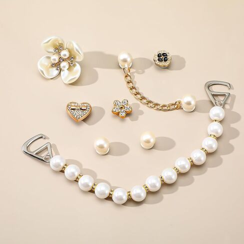 20pcs سحر أحذية Bling للنساء والبنات ، Girly Bling Shoe Charms for Clog ، Blings Chain Shoes Association for Women in Saudi Arabia