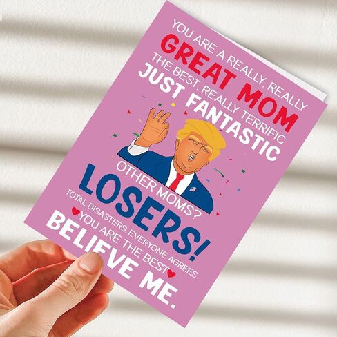 Funny Mother's Day Cards for Mom from Daughter & Son | Mom Card | Mother's Day | Present 7x5 inches in Kuwait