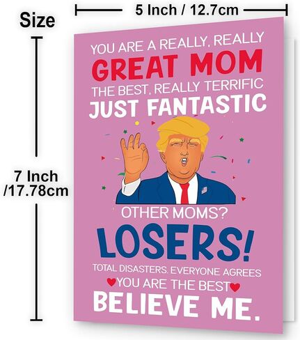 Funny Mother's Day Cards for Mom from Daughter & Son | Mom Card | Mother's Day | Present 7x5 inches in Kuwait