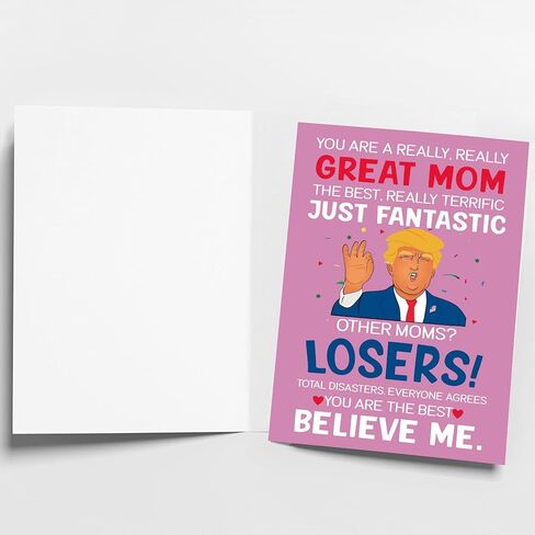 Funny Mother's Day Cards for Mom from Daughter & Son | Mom Card | Mother's Day | Present 7x5 inches in Kuwait