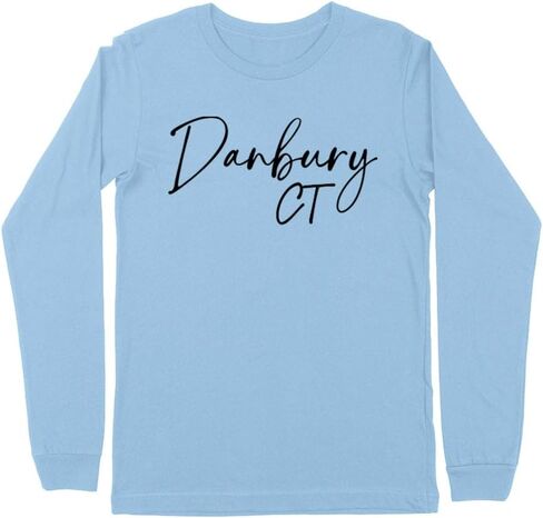 Script Danbury Connecticut Kids Long Sleeve T-Shirt Youth in Saudi Arabia