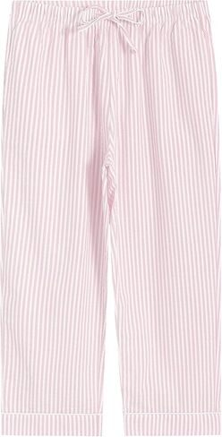 Latuza Women's Seersucker Capri Pajama Set Cotton Button Up Top Capris PJ Set in Saudi Arabia
