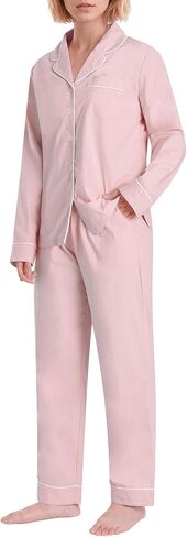 Women's Petite Pajama Set Petite Length Lightweight Cotton Pjs in Saudi Arabia