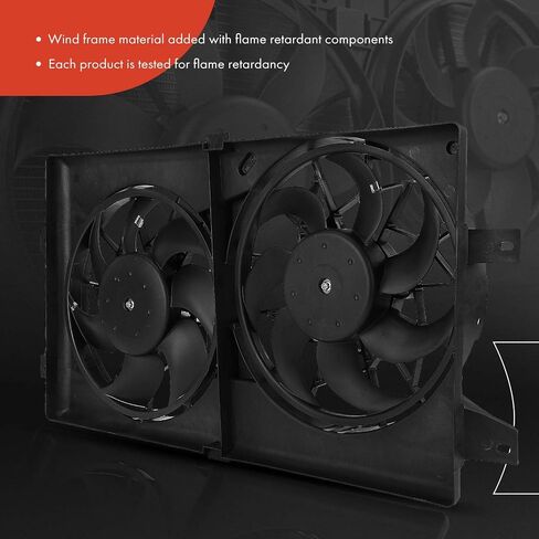 A-Premium Engine Radiator Cooling Fan Assembly Compatible with Select Chrysler & Dodge Models - Sebring, Stratus, 2001-2006 - Replace# 5019290AA, 5019292 in Saudi Arabia