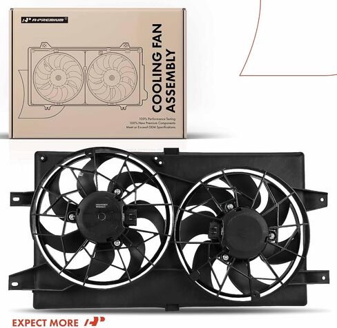 A-Premium Engine Radiator Cooling Fan Assembly Compatible with Select Chrysler & Dodge Models - Sebring, Stratus, 2001-2006 - Replace# 5019290AA, 5019292 in Saudi Arabia