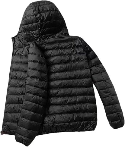 Men Spring Autumn Fashion Lightweight Duck Down Down Jacket Short Hooded Winter Warm Puffer Jacket in Saudi Arabia