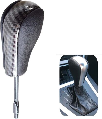 Gear Stick Car Automatic Shift Knob Lever HansBall for BMW E39 E46 E53 E60 E61 E63 E64 E83 E81 E82 E87 E90 E91 E92 E93 (Carbon Fiber-Short) in Saudi Arabia