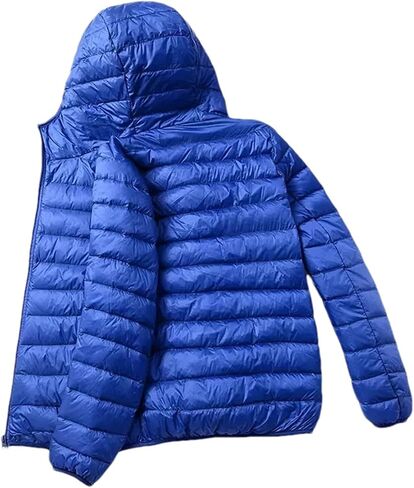 Men Spring Autumn Fashion Lightweight Duck Down Down Jacket Short Hooded Winter Warm Puffer Jacket in Saudi Arabia