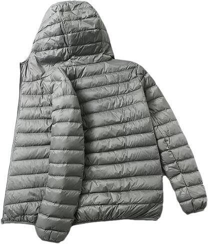 Men Spring Autumn Fashion Lightweight Duck Down Down Jacket Short Hooded Winter Warm Puffer Jacket in Saudi Arabia