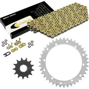 Caltric Gold O-Ring Drive Stain و Sprockets Kit متوافقة مع Yamaha Raptor 660 YFM660R 2001-2005 in Saudi Arabia