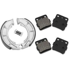Front Brake Pads and Rear Brake Shoes for Suzuki LT-Z250 LTZ 250 Quadsport 2004-2009 in Saudi Arabia