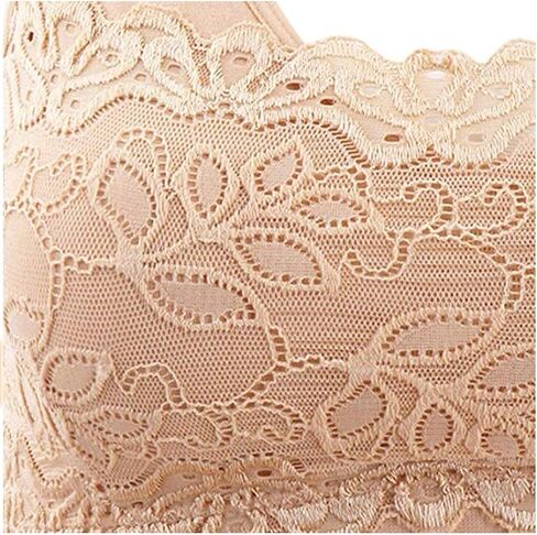 Women’s Lace Sports Bra Seamless Comfortable Yoga Camisole Overlay Bra with Removable Pads in Saudi Arabia
