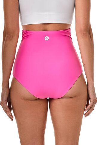 Coolibar UPF 50+ Women's Golden Isles Ultra High Rise Swim Bottom -Sun Protective in Kuwait