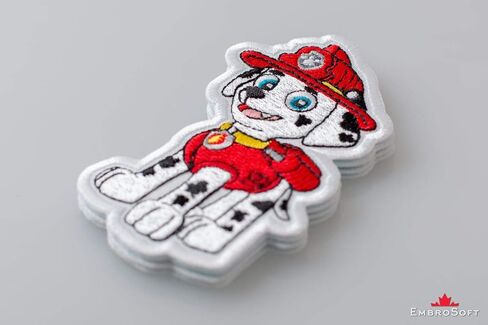 Funny Puppy Rubble, Embroidered Patch Iron On, 2.9 x 3.9 inches in Kuwait