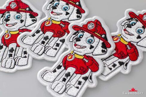 Funny Puppy Rubble, Embroidered Patch Iron On, 2.9 x 3.9 inches in Kuwait