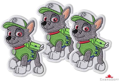 Funny Puppy Rubble, Embroidered Patch Iron On, 2.9 x 3.9 inches in Kuwait