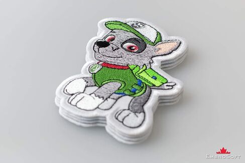 Funny Puppy Rubble, Embroidered Patch Iron On, 2.9 x 3.9 inches in Kuwait
