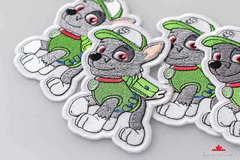 Funny Puppy Rubble, Embroidered Patch Iron On, 2.9 x 3.9 inches in Kuwait