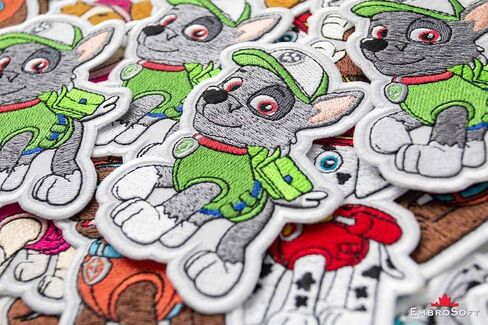 Funny Puppy Rubble, Embroidered Patch Iron On, 2.9 x 3.9 inches in Kuwait