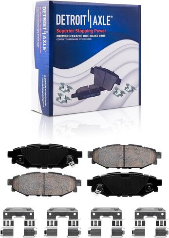 Detroit Axle - Rear Brake Kit for Subaru Forester Impreza Crosstrek Replacement Brakes Rotor and Ceramic Brake Pads : 10.79" inch Rotors Brakes and Rotors in Saudi Arabia