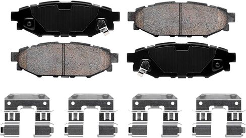 Detroit Axle - Rear Brake Kit for Subaru Forester Impreza Crosstrek Replacement Brakes Rotor and Ceramic Brake Pads : 10.79" inch Rotors Brakes and Rotors in Saudi Arabia