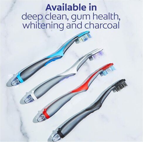 Colgate 360 Vibrate Charcoal Battery Operated Toothbrush Pack, Soft with 1 AAA Battery Included, Black, 2 Count in Saudi Arabia