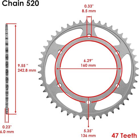 Caltric Black O-Ring Drive Chain and Sprocket Kit Compatible With BMW F650GS 1999 2000-2007 in Saudi Arabia