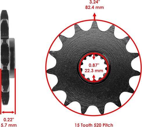 Caltric Gold O-Ring Drive Stain و Sprockets Kit متوافقة مع Suzuki DR350 1994-1999 / DR-Z400S 2000-2017 in Saudi Arabia