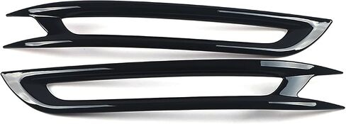 Car Accessories Fit for Honda Civic 11th Gen 2022 2023 2024 2025 Rear Bumper Reflector Fog Bezel Cover Trim (Black) ABS 2 PCS in Kuwait