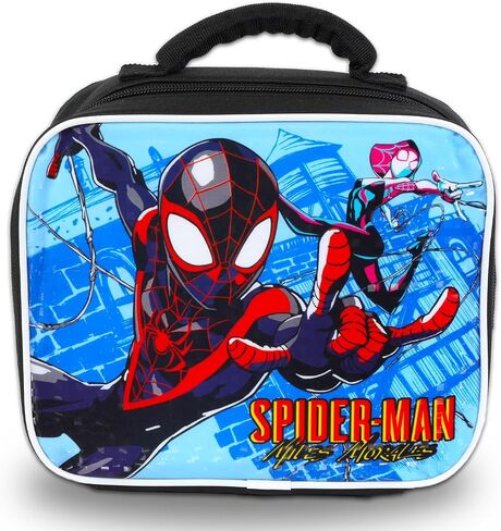 حقيبة ظهر Miles Morales مع مجموعة صندوق الغداء - حزمة مع حقيبة ظهر Spiderman ، حقيبة غداء Spidey ، زجاجة ، ملصقات ، المزيد in Saudi Arabia