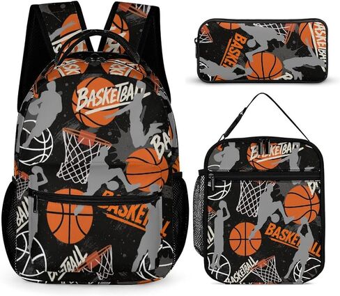 Truck Theme Backpack Set for Kids,School Bookbag with Lunch Box and Pencil Pouch Bag(Truck) in Saudi Arabia