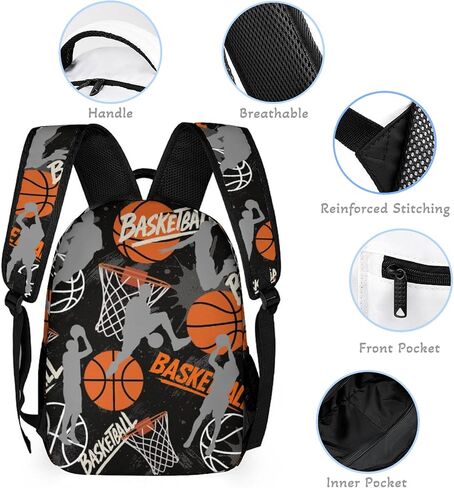 Truck Theme Backpack Set for Kids,School Bookbag with Lunch Box and Pencil Pouch Bag(Truck) in Saudi Arabia