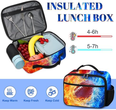 Baseball Backpack for Boys, Kids Baseball Backpack with Lunch Box Pencil Case and Coin Purse, School Bookbag for Student in Kuwait