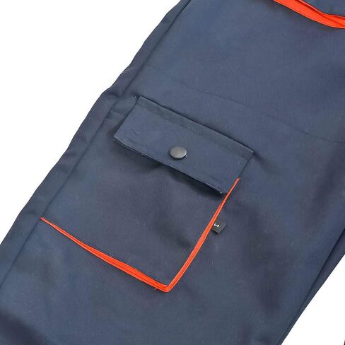 SENRISE Men's Workwear, Work Cotton Pant, Breathable Bib Overalls, with Multi Pockets and Adjustable Straps in Saudi Arabia