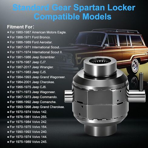 Spartan Locker SLD3027 for Dana 30 Differential (27 Spline) Fits for 1966-2017 Jeep/Ford/International/AMC Vehicles in Kuwait