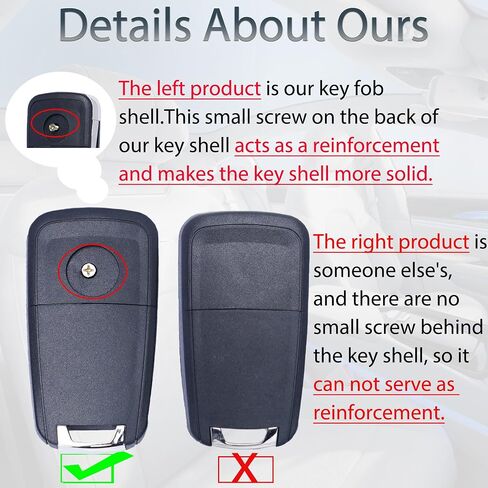 مفتاح FOB shell case تناسب Chevrolet Sonic Trax Equinox Chevy Buick Encore GMC التضاريس 4 زر قابلة للطي قابلة للطي مفتاح التحكم عن بعد استبدال غطاء FOB (KR55WK500733 ، OHT01060512 ، AVL-B01T1AC) in Saudi Arabia