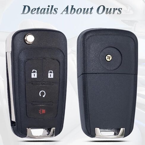 مفتاح FOB shell case تناسب Chevrolet Sonic Trax Equinox Chevy Buick Encore GMC التضاريس 4 زر قابلة للطي قابلة للطي مفتاح التحكم عن بعد استبدال غطاء FOB (KR55WK500733 ، OHT01060512 ، AVL-B01T1AC) in Saudi Arabia