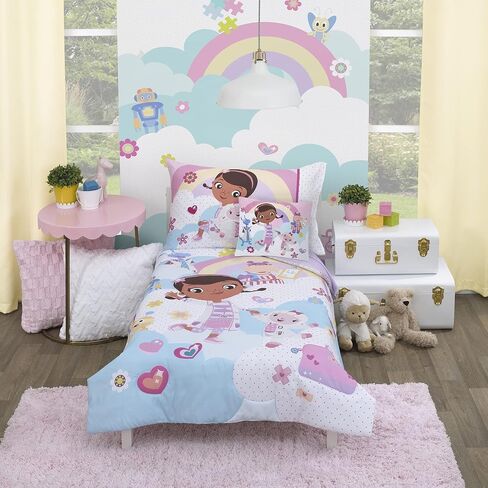Disney Doc McStuffins Cuddle Team Purple و Pink و Aqua Rainbows and Clouds Super Super Super Toddler in Saudi Arabia