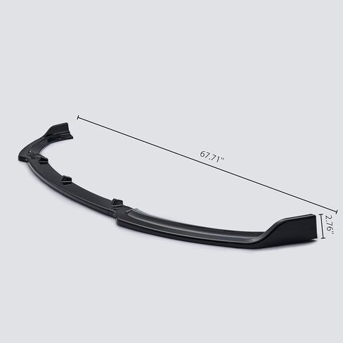 Front Bumper Lip Compatible with 2016-2018 BMW F30 3 Series 320i 325i 328i 335i 3PCS Base ABS (Gloss Black) in Kuwait