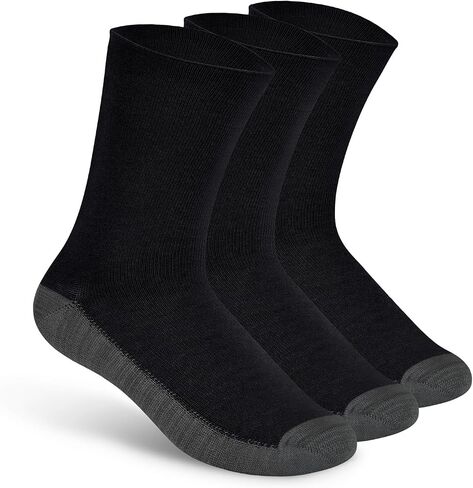 Orthofeet Non-Binding Non-Constrictive Circulation Seam Free Casual Dress Socks, 3 Pack in Saudi Arabia