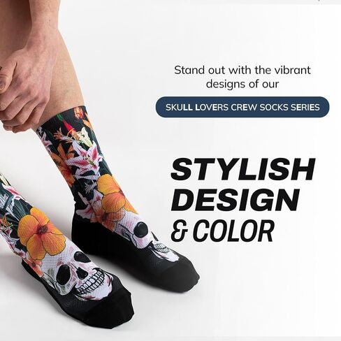 Outway Novelty Crew Socks for Men & Women, Breathable, Moisture-Wicking Athletic Calf Sock with Arch Support in Saudi Arabia