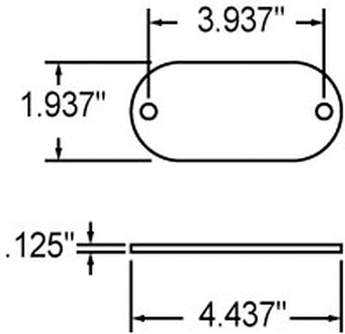 Truck-Lite 54 Reflector (Signal-Stat, Oval, Red, 2 Screw Or Adhesive Mount) in Saudi Arabia
