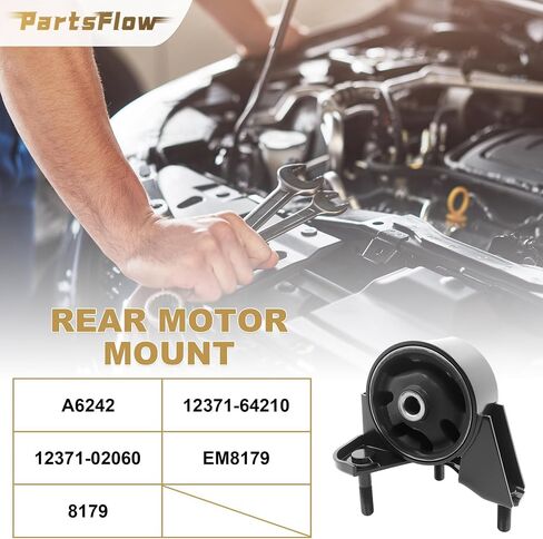 مجموعة محرك محرك Partsflow مجموعة ومجموعة ناقل الحركة 4pcs ل Toyota Corolla 1993 1994 1995 1996 1997 يناسب Geo Prizm 1993-1997 L4 1.6L Auto Trans استبدال# A6261 A6260 A6242 A6258 in Saudi Arabia