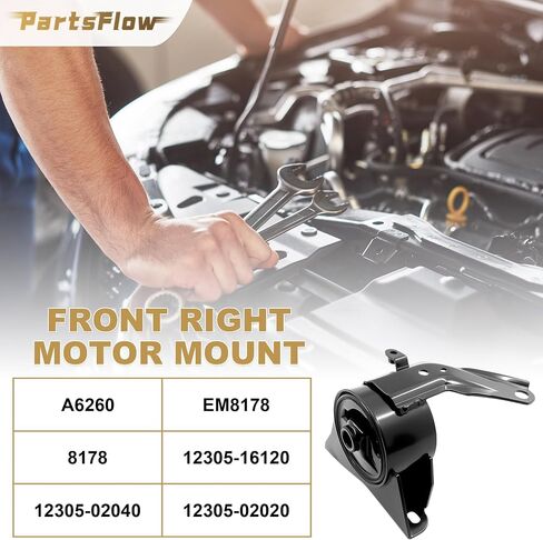 مجموعة محرك محرك Partsflow مجموعة ومجموعة ناقل الحركة 4pcs ل Toyota Corolla 1993 1994 1995 1996 1997 يناسب Geo Prizm 1993-1997 L4 1.6L Auto Trans استبدال# A6261 A6260 A6242 A6258 in Saudi Arabia