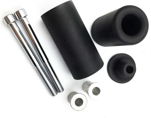 No Cut Frame Slider Protector for 2003 2004 for Kawasaki Zx6R Zx-6R Zx6RR Black in Saudi Arabia