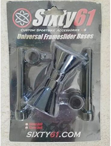 Spiked Black Frame Sliders Compatible with GSXR 600 750 1000, Includes Mounting Kit, Suzuki GSXR600 GSXR750 GSXR1000 in Kuwait