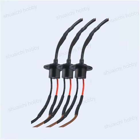 1 PCS high Power Collector Ring Diameter 22mm 2 Channel 30A/45A/60A/90A 360° Rotating Conductive Connector Carbon Brush Slip Ring(Dia.22mm 2CH 90A) in Saudi Arabia