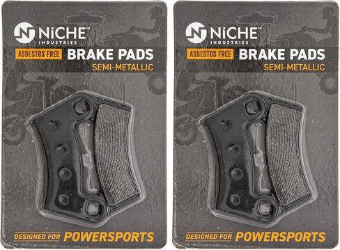 NICHE Semi-Metallic Brake Pad Set for Polaris RZR XP Outlaw Ranger 525 570 800 900 1000 2203318 2 Pack in Saudi Arabia